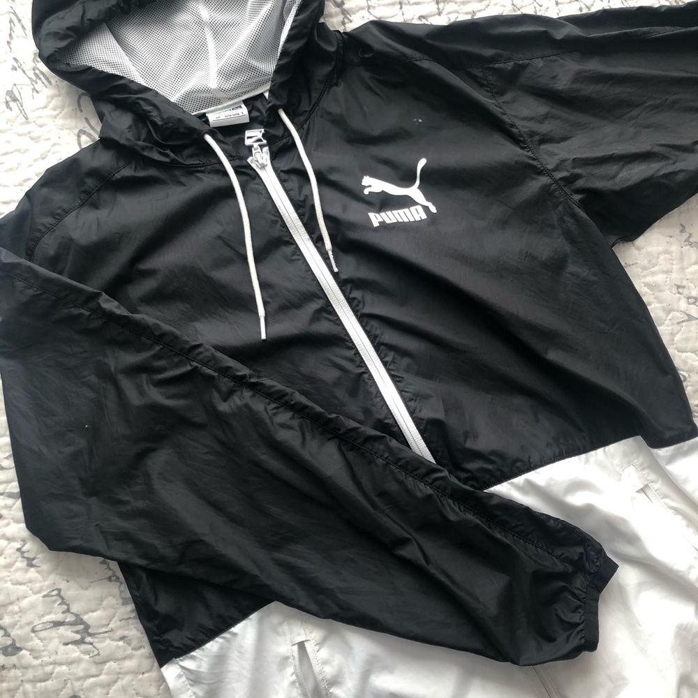 Black and white PUMA track jacket